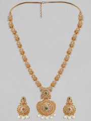 Gold-Toned Stone-Studded Handcrafted Jewellery