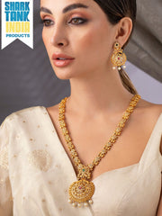 Gold-Toned Stone-Studded Handcrafted Jewellery