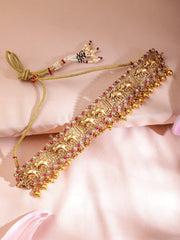 Timeless Glamour Gold-Plated Choker set Ensemble for Classic Style