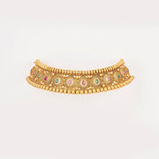 Ruby Green micro antique choker