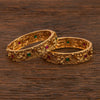 Antique Openable Bangles With Matte Gold Plating.15