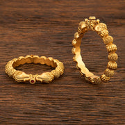 Openable Bangles With Matte Gold Plating.12