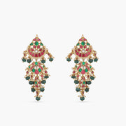 Gold Plated Kempu Jadau Earrings-02