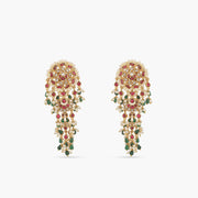 Gold Plated Kempu Jadau Earrings 01