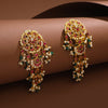 Gold Plated Kempu Jadau Earrings 01