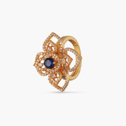Floral CZ Cocktail Ring
