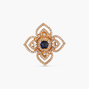 Floral CZ Cocktail Ring